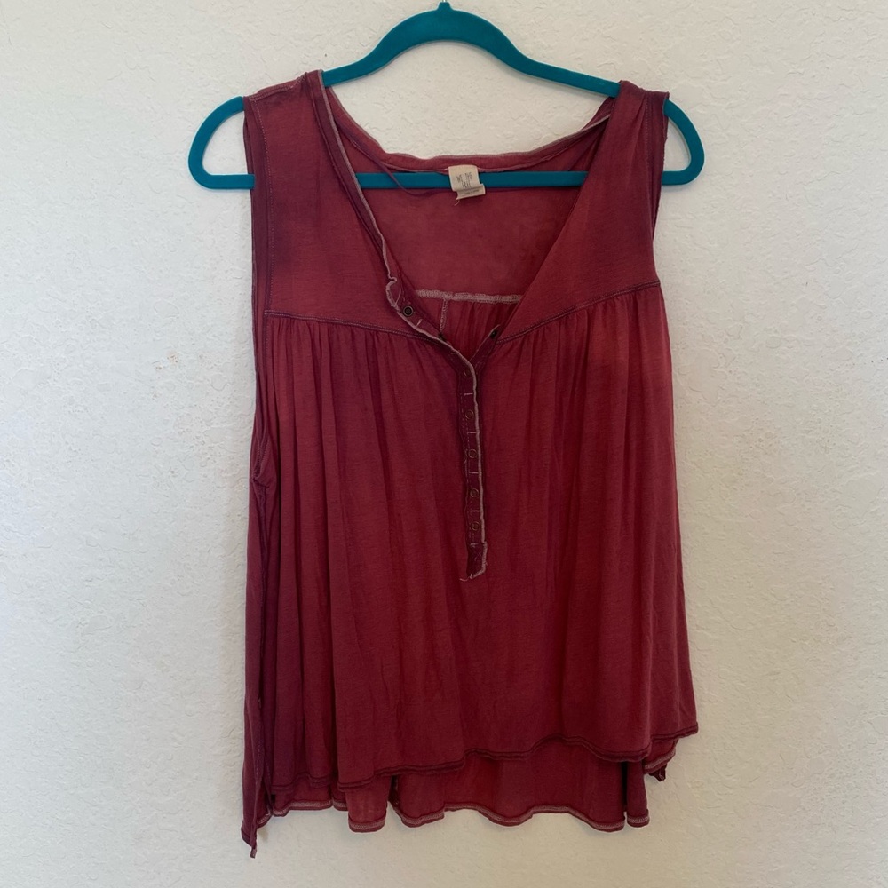 Free People We the Free Crimson Tank